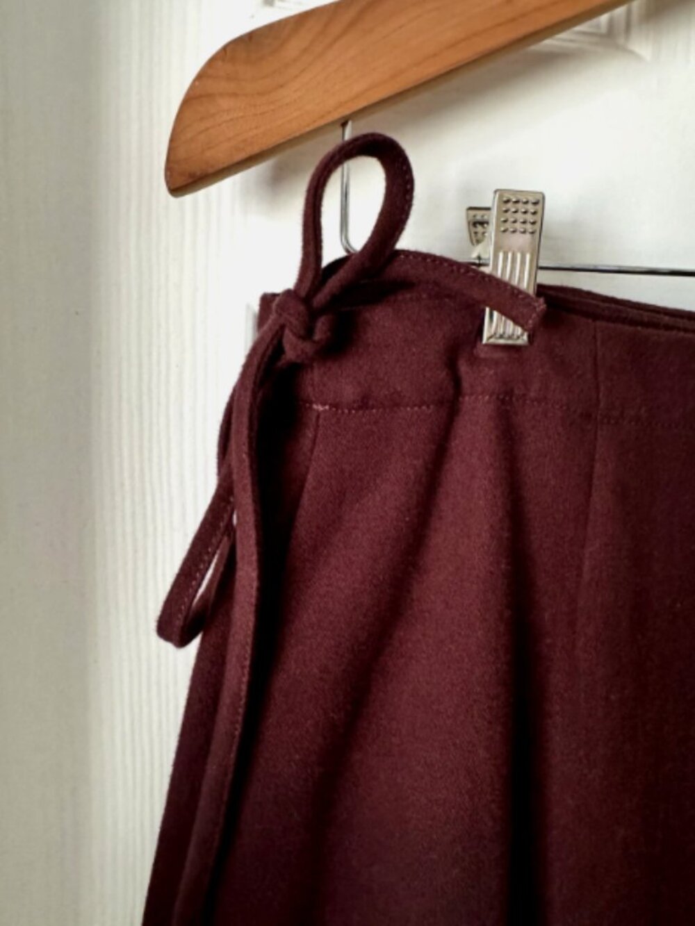 Madewell 100% Cotton Wrap Skirt Women’s 8 Side Tie Button EUC - Picture 5 of 14